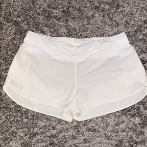 White Lululemon Shorts